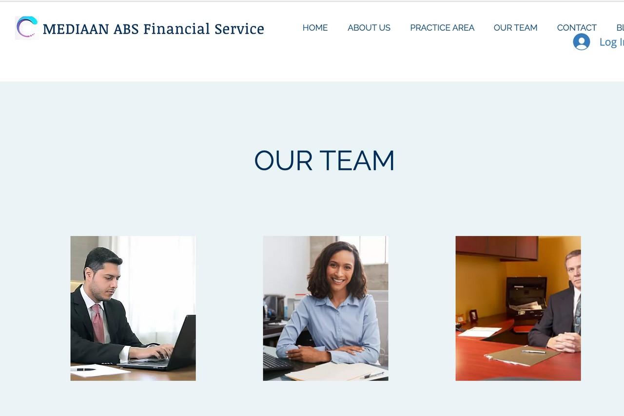 The executive team of MEDIAAN ABS Financial Services.